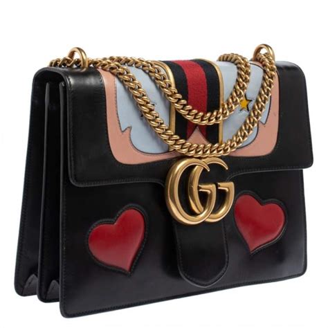 gucci heart bag marmont|gucci marmont bag used.